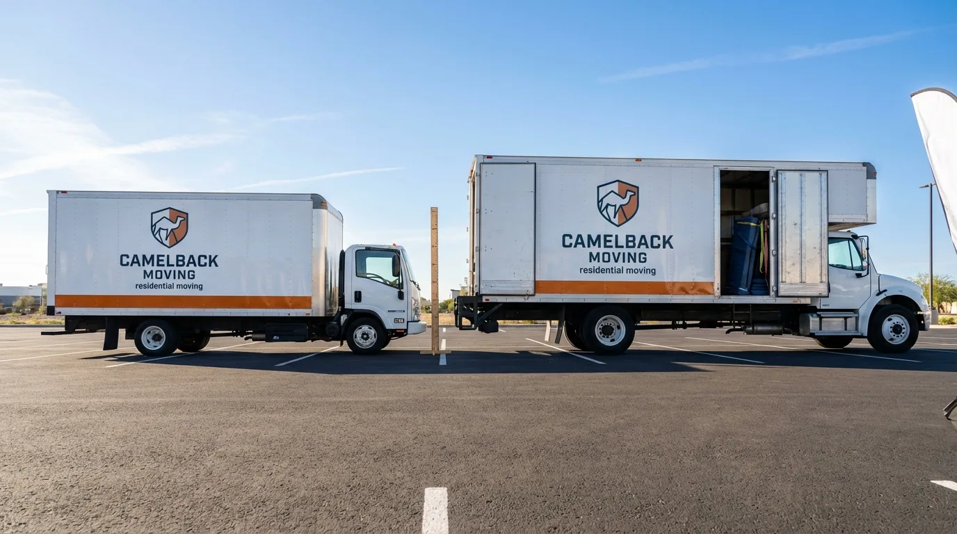Moving truck size capacity guide in Quincy